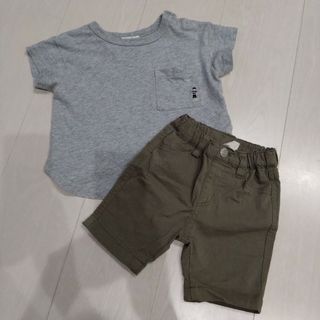 ブランシェス(Branshes)のブランシェス　BRANSHES　Tシャツ ハーフパンツ　セット　80(Ｔシャツ)