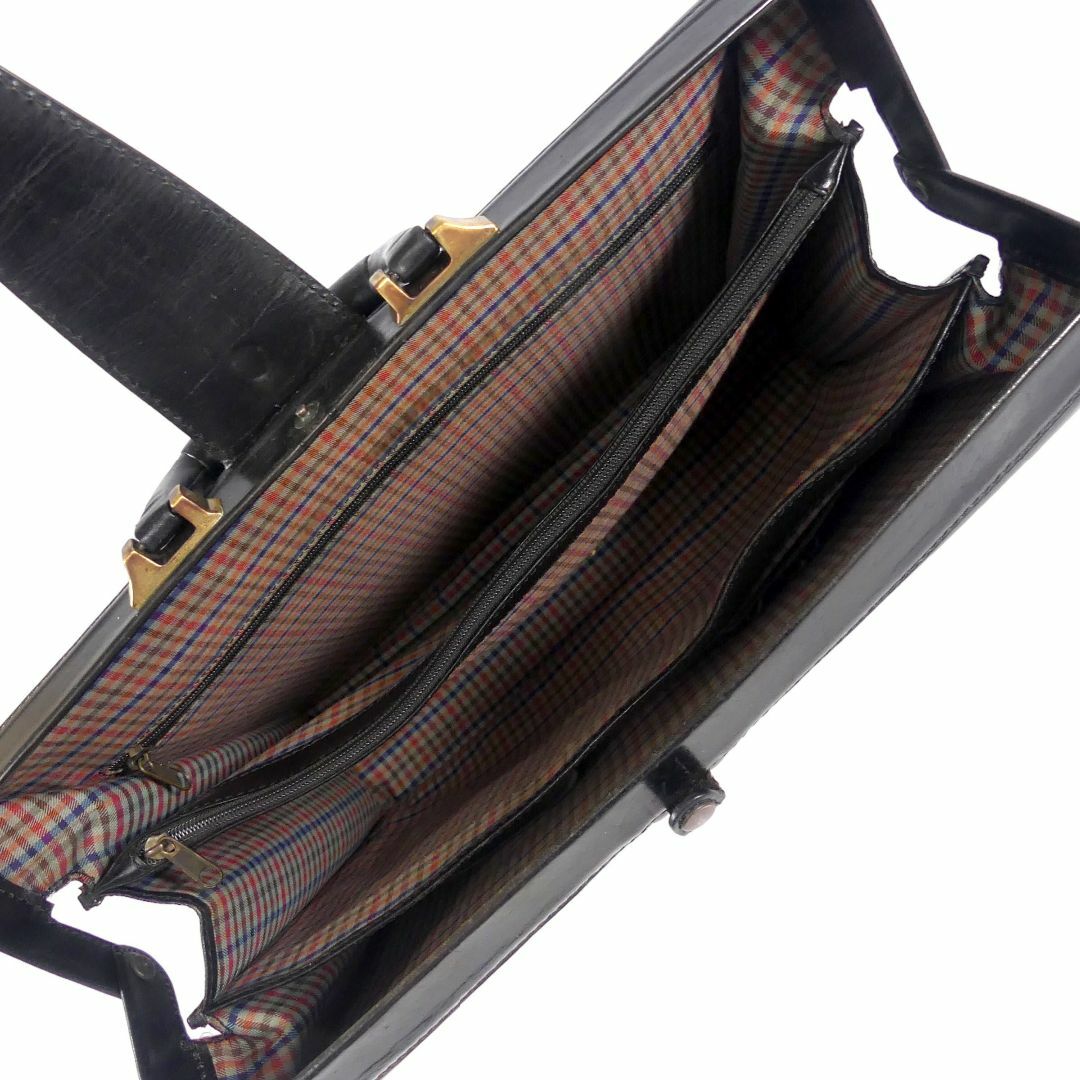 本物保証! 本革 ダレスバッグ ビジネスバッグ TN1513 黒 レザー