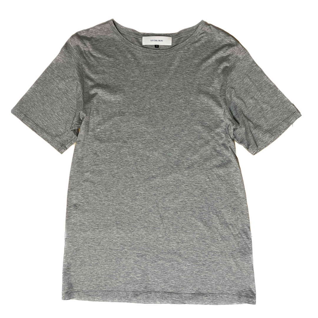 LE CIEL BLEU(ルシェルブルー)のリステア　ルシェルブルー　無地Tシャツ　コットン100% レディースのトップス(Tシャツ(半袖/袖なし))の商品写真