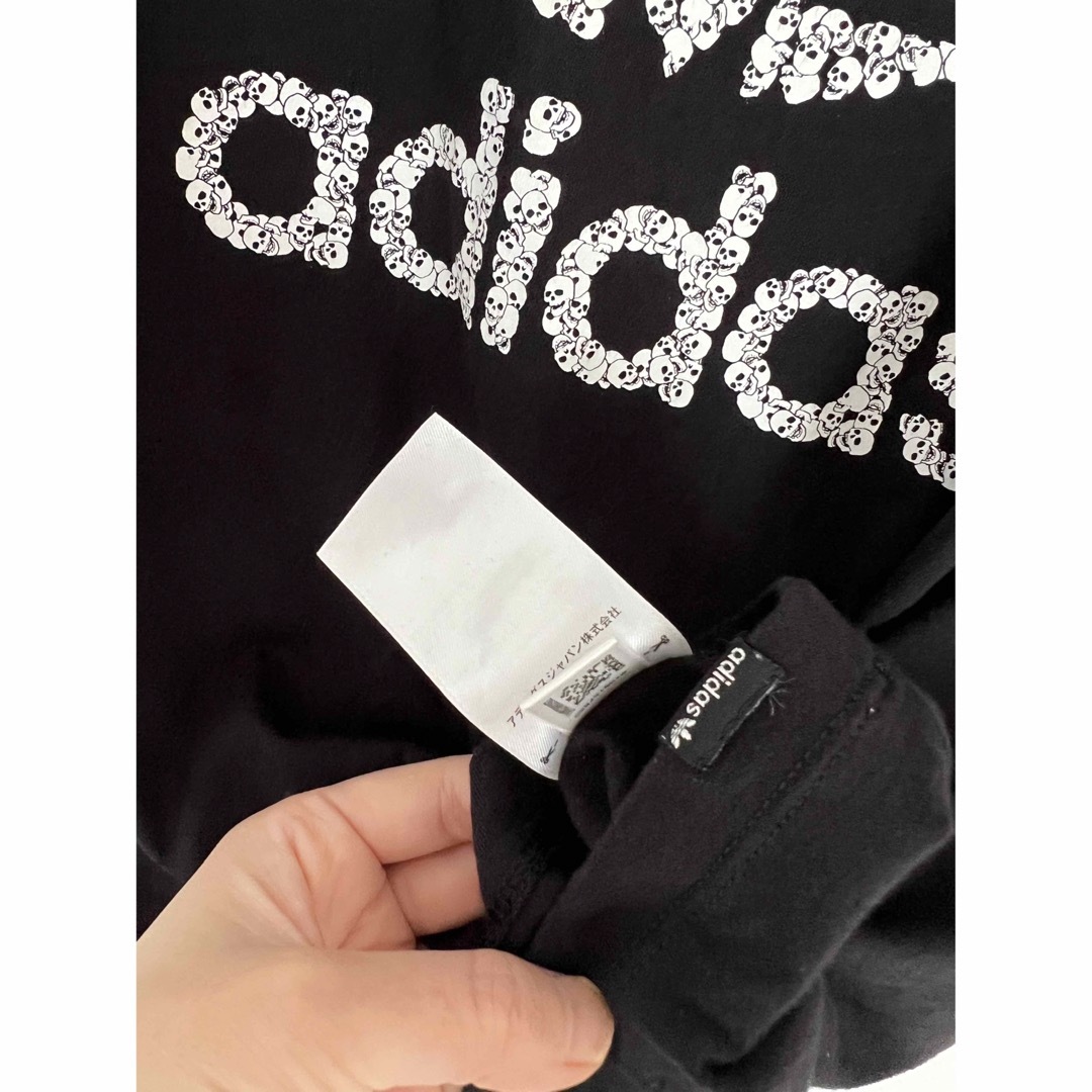 adidas(アディダス)のadidas ティシャツ　トップス　黒 レディースのトップス(Tシャツ(半袖/袖なし))の商品写真