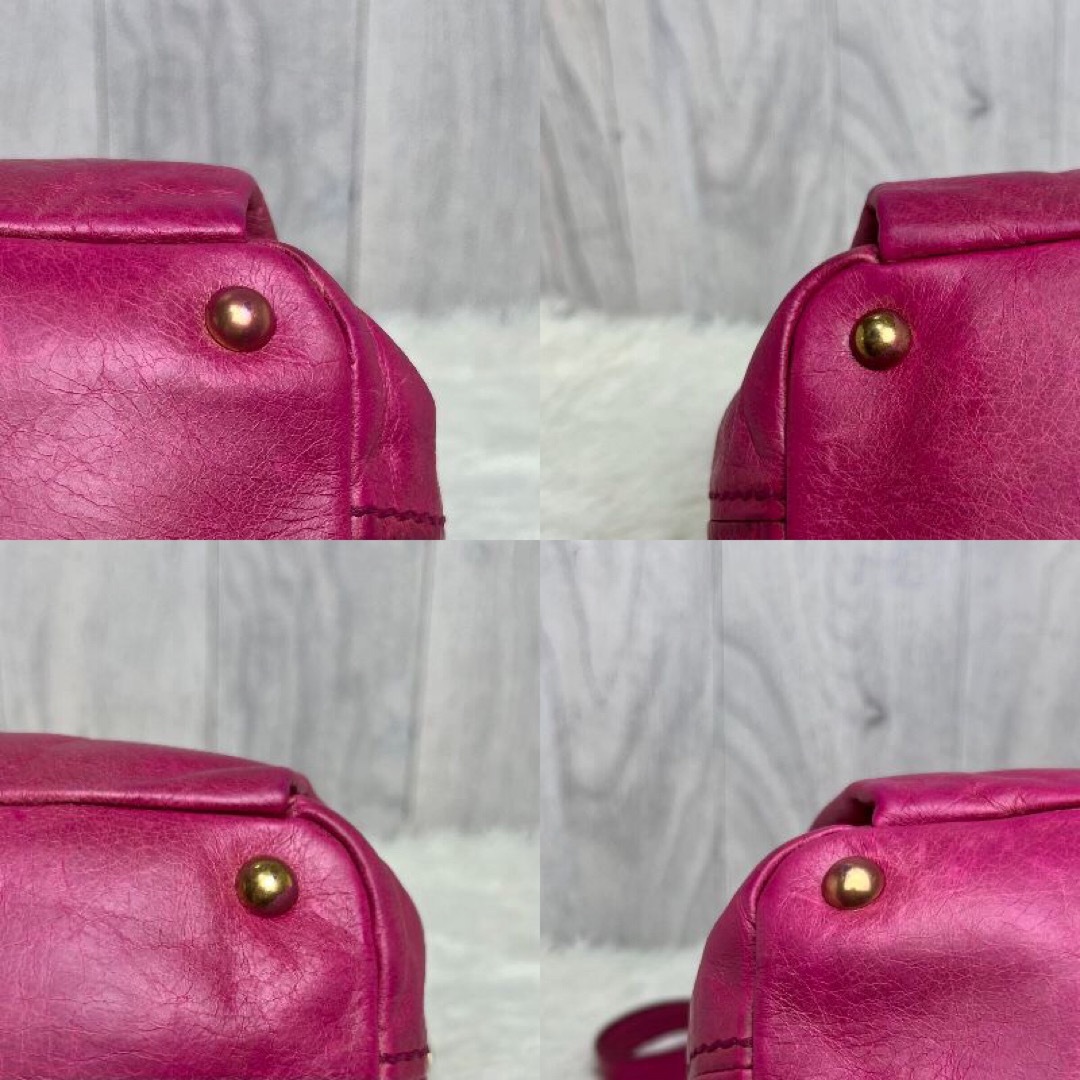 人気♡ハートチャーム♡ゴールド金具♡ミュウミュウ 2way ショルダーバッグ