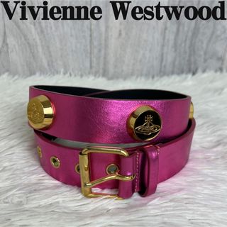 ヴィヴィアンウエストウッド(Vivienne Westwood)の希少デザイン♡ヴィヴィアンウエストウッド オーブ ゴールド金具 レザー ベルト(ベルト)