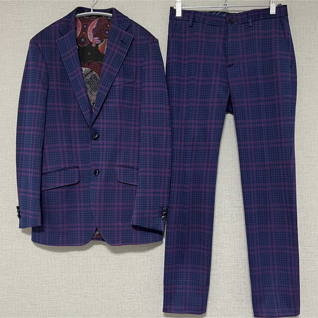 購入15万円 高級 エトロ ETRO セットアップ 上下 46 M ペイズリー