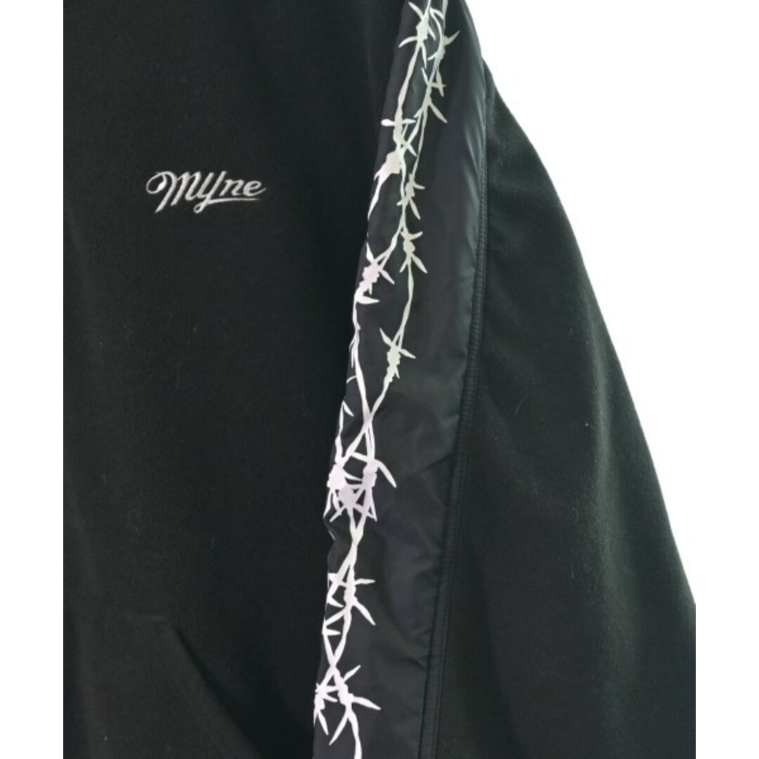 Myne(マイン)のMYne マイン ブルゾン（その他） S 黒x白 【古着】【中古】 メンズのジャケット/アウター(その他)の商品写真