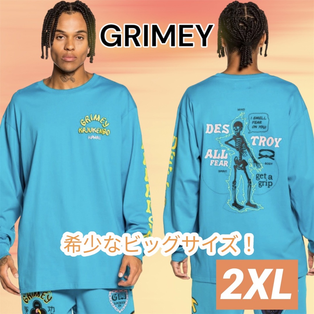 GRIMEY ロンT 2XL【blue】