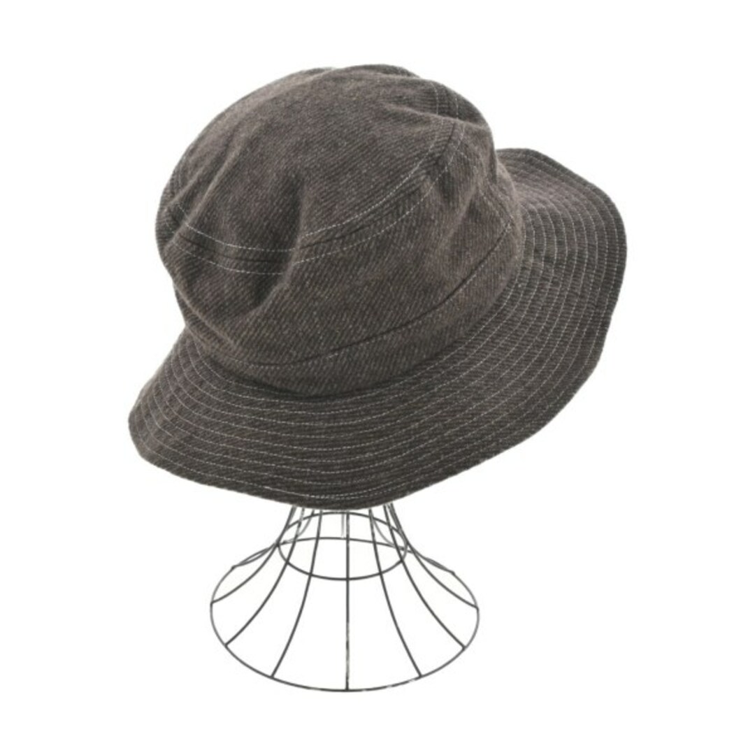 SUNSEA(サンシー)のSUNSEA サンシー ハット - 茶x黒 【古着】【中古】 メンズの帽子(ハット)の商品写真