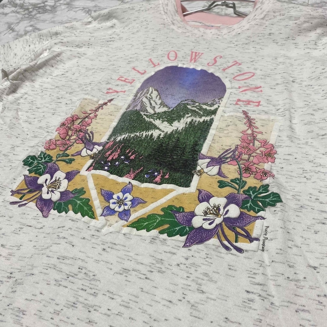 ⑫ XL ホワイト 白 古着 Tシャツ 半袖  PRAIRIE MOUNTAIN メンズのトップス(Tシャツ/カットソー(半袖/袖なし))の商品写真