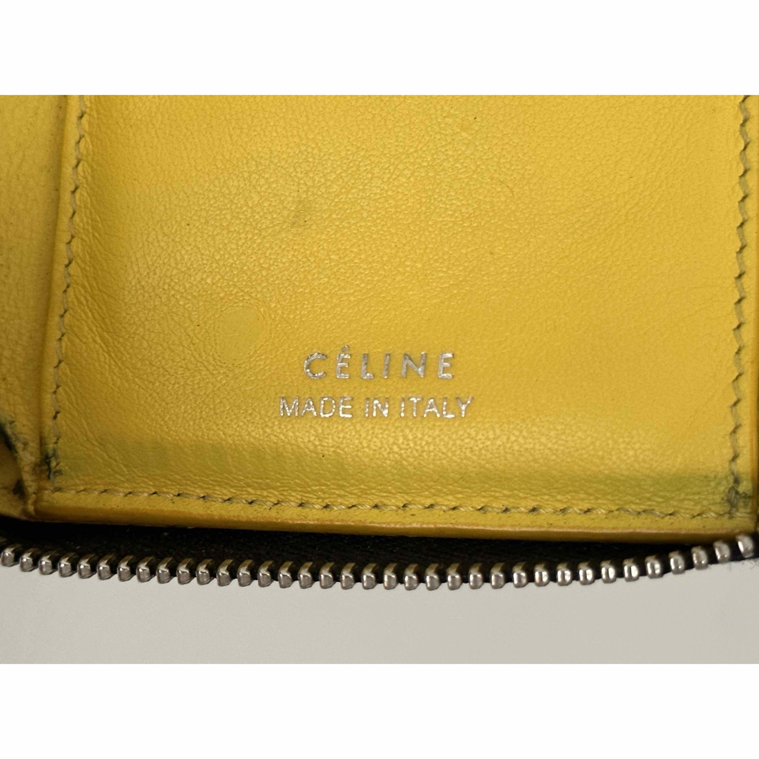 セリーヌ　CELINE 財布　二つ折り　フィービー　ラウンドジップ　バイカラー 8