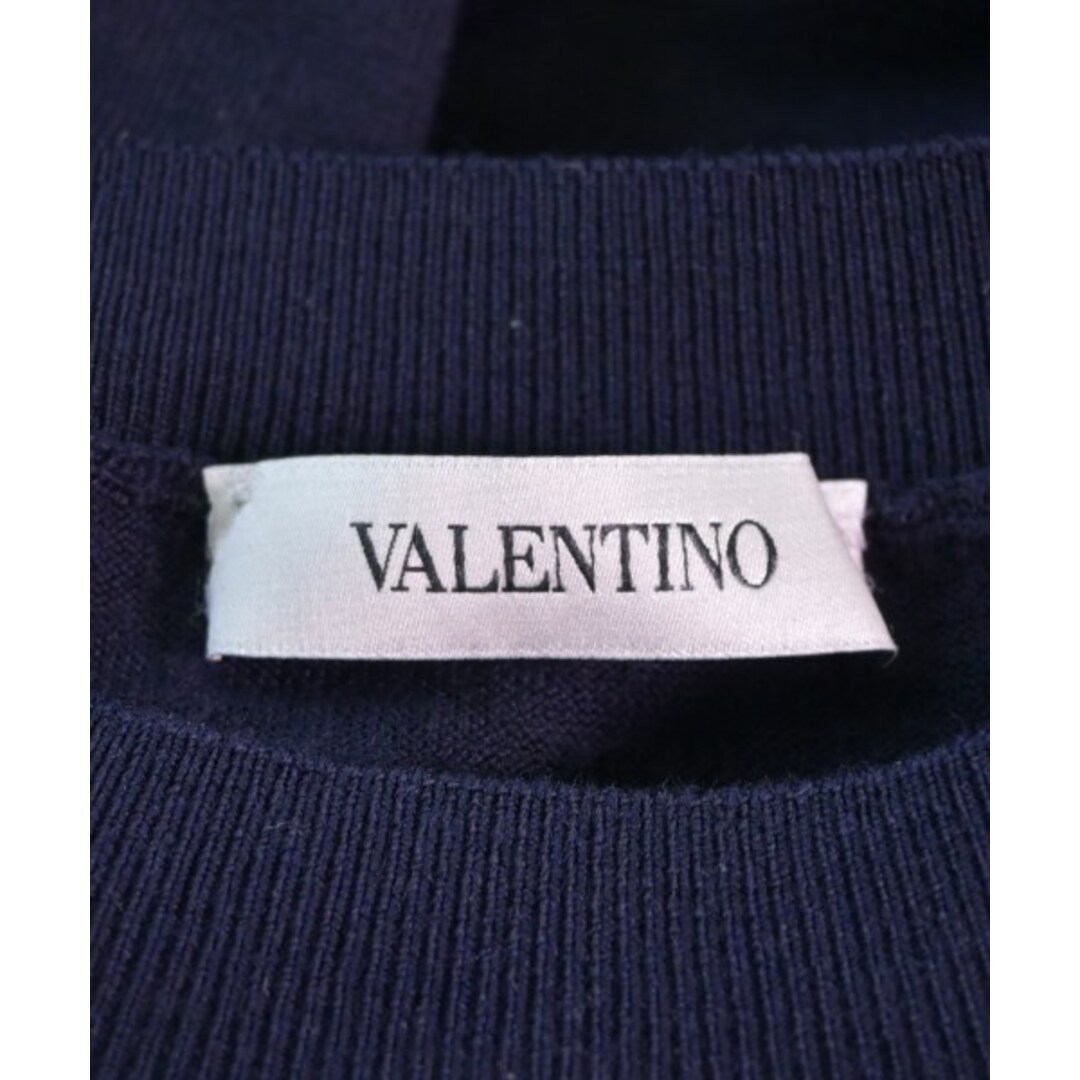 VALENTINO(ヴァレンティノ)のVALENTINO ヴァレンティノ ニット・セーター S 紺 【古着】【中古】 メンズのトップス(ニット/セーター)の商品写真