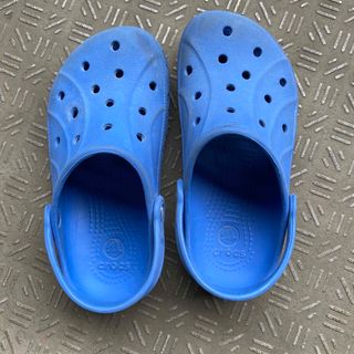 crocs クロックス　サンダル　青　size J2 約20cm 送料込(サンダル)