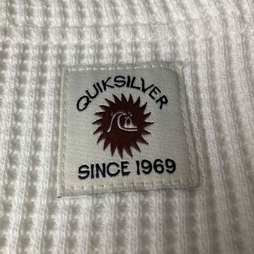 QUIKSILVER(クイックシルバー)の新品 クイックシルバー 白 トレーナー M ワッフル生地 クルーネック メンズのトップス(スウェット)の商品写真