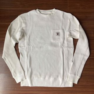 クイックシルバー(QUIKSILVER)の新品 クイックシルバー 白 トレーナー M ワッフル生地 クルーネック(スウェット)