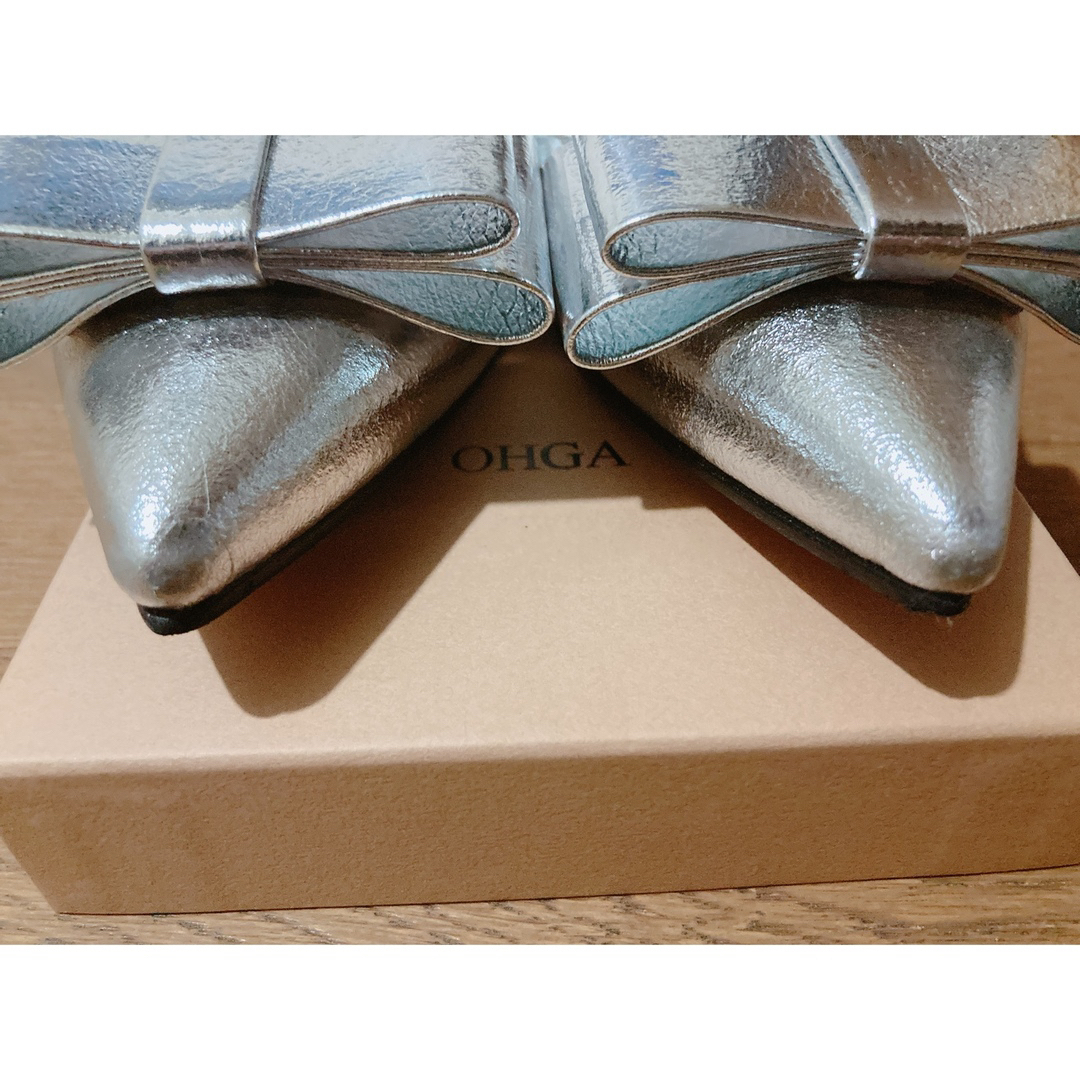 公式の Ohga パンプス big 24㎝ ribbon BIG リボン 新しい パンプス
