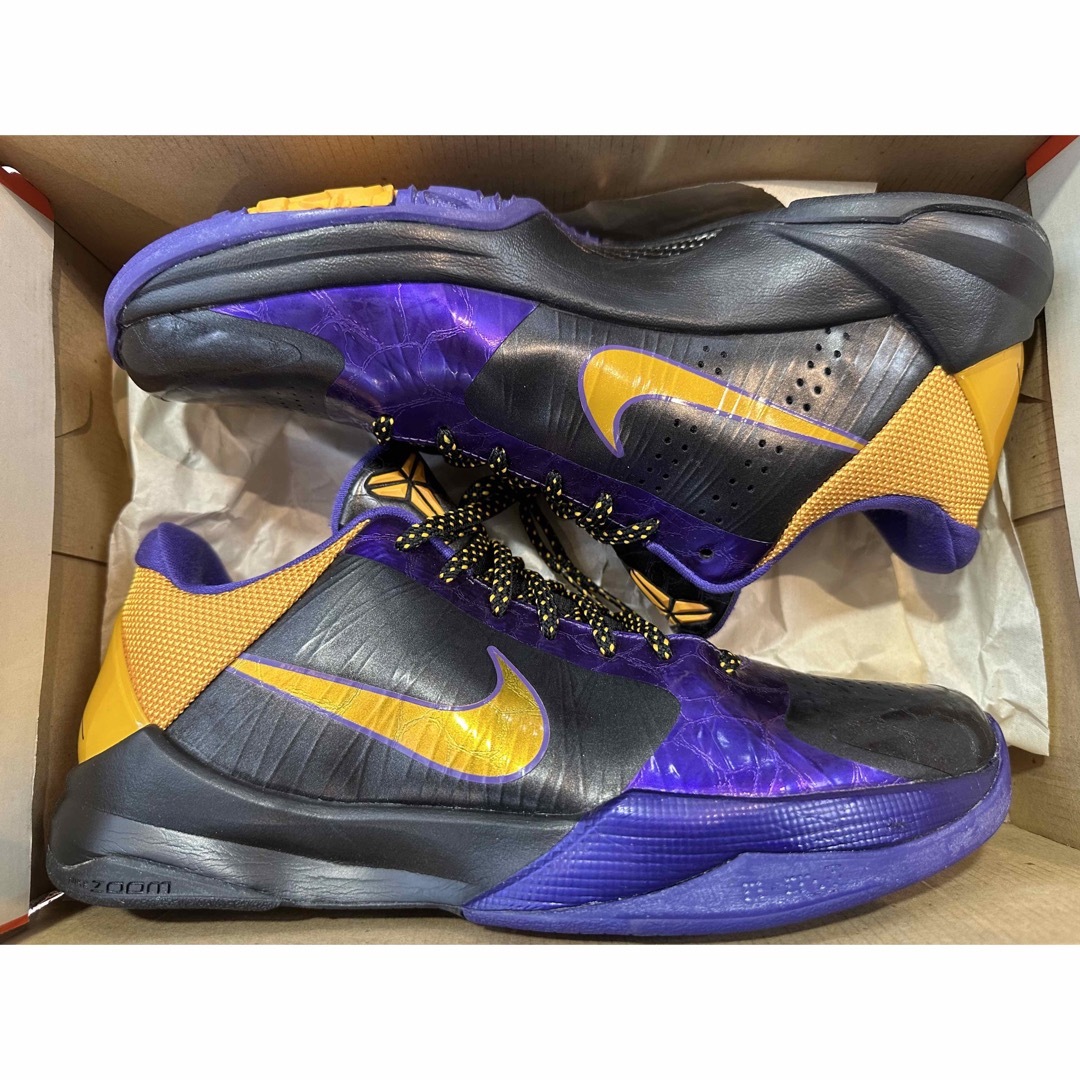 2009 NIKE ZOOM KOBE 5 X LAKERS US12 美品