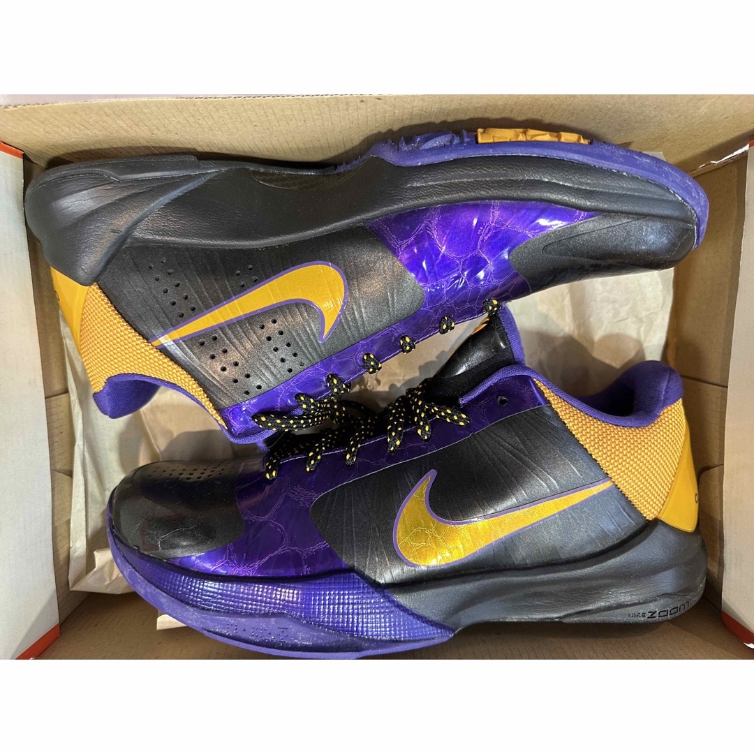 2009 NIKE ZOOM KOBE 5 X LAKERS US12 美品