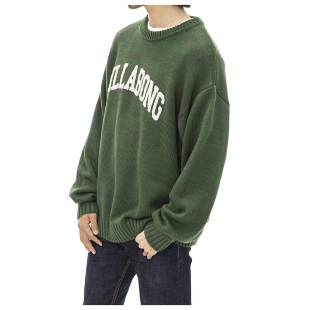 billabong(ビラボン)の新品 BILLABONG ビラボン グリーン みどり セーター M メンズのトップス(ニット/セーター)の商品写真