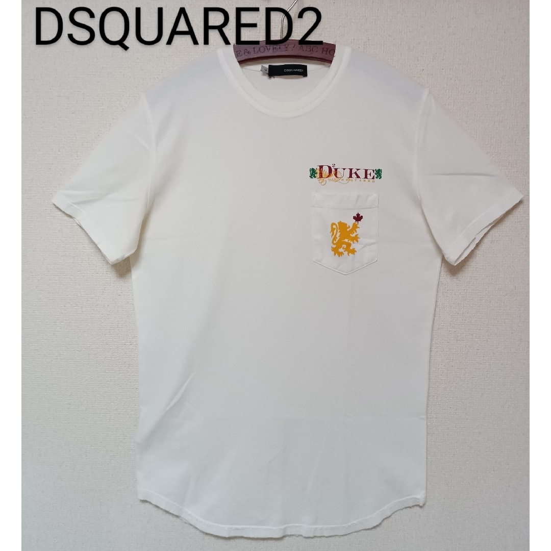 DSQUARED2(ディースクエアード)のDSQUARED2ディースクエアードTシャツ半袖カットソーダメージ加工サイズM メンズのトップス(Tシャツ/カットソー(半袖/袖なし))の商品写真