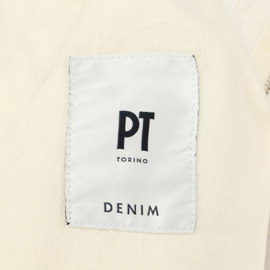 【新品】ピーティートリノ デニム PT TORINO DENIM HOUSE コットン カジュアルスラックス パンツ ホワイト【サイズ32】【メンズ】コンディション－
