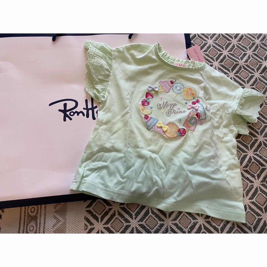 mezzo piano(メゾピアノ)のメゾピアノ　Tシャツandスパッツ　 キッズ/ベビー/マタニティのキッズ服女の子用(90cm~)(Tシャツ/カットソー)の商品写真