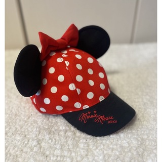 ディズニー(Disney)のヒット様専用　上海ディズニーランド　ミニーマウス　キッズキャップ　ポルカドット(帽子)