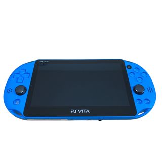 ソニー(SONY)の【美品】PlayStation®Vita PCH-2000  アクア・ブルー(携帯用ゲーム機本体)