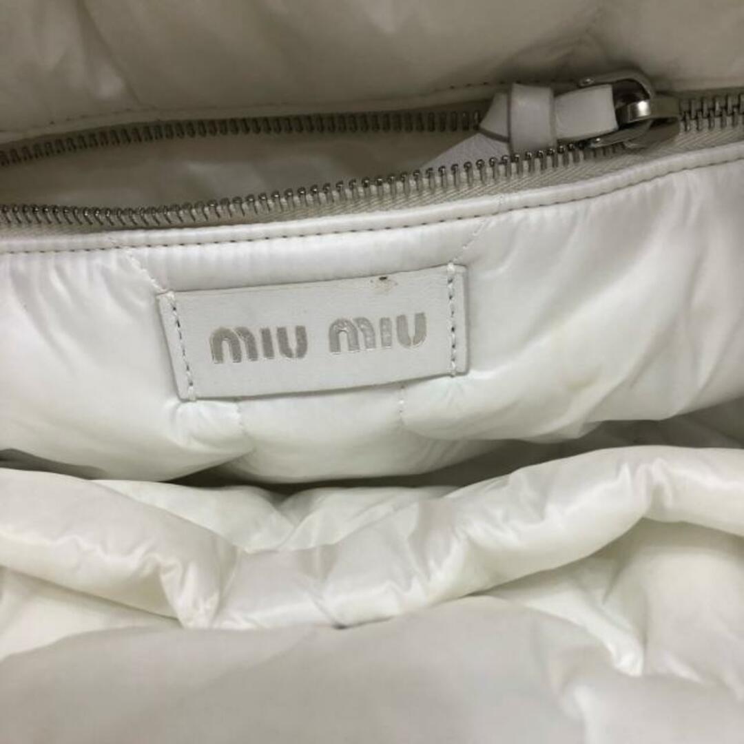 miumiu(ミュウミュウ)のミュウミュウ トートバッグ - 5BG245 白 レディースのバッグ(トートバッグ)の商品写真