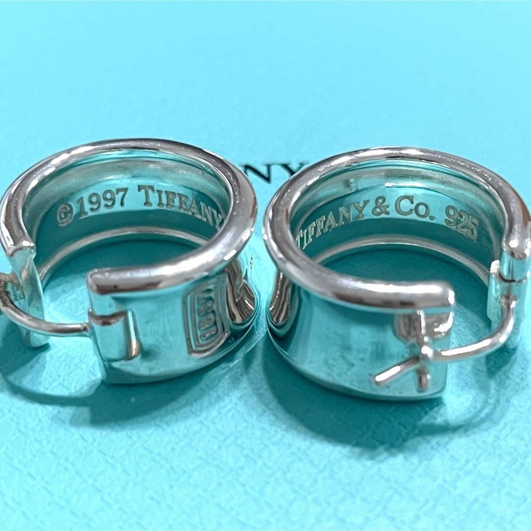 濃いピンク系統 ティファニー 1837 ナロー ワイド フープピアス