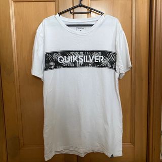 クイックシルバー(QUIKSILVER)のQuiksilver クイックシルバー Tシャツ 白 L(Tシャツ/カットソー(半袖/袖なし))