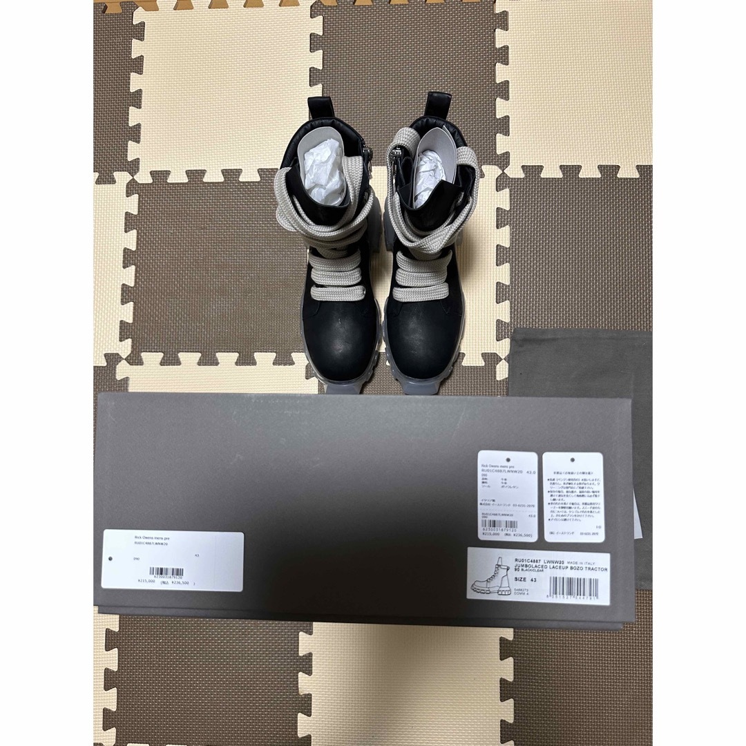 Rick Owens - JUMBOLACED LACEUP BOZO TRACTOR SIZE 43の通販 by Rick Owens - JUMBOLACED LACEUP BOZO TRACTOR SIZE 43の通販 by