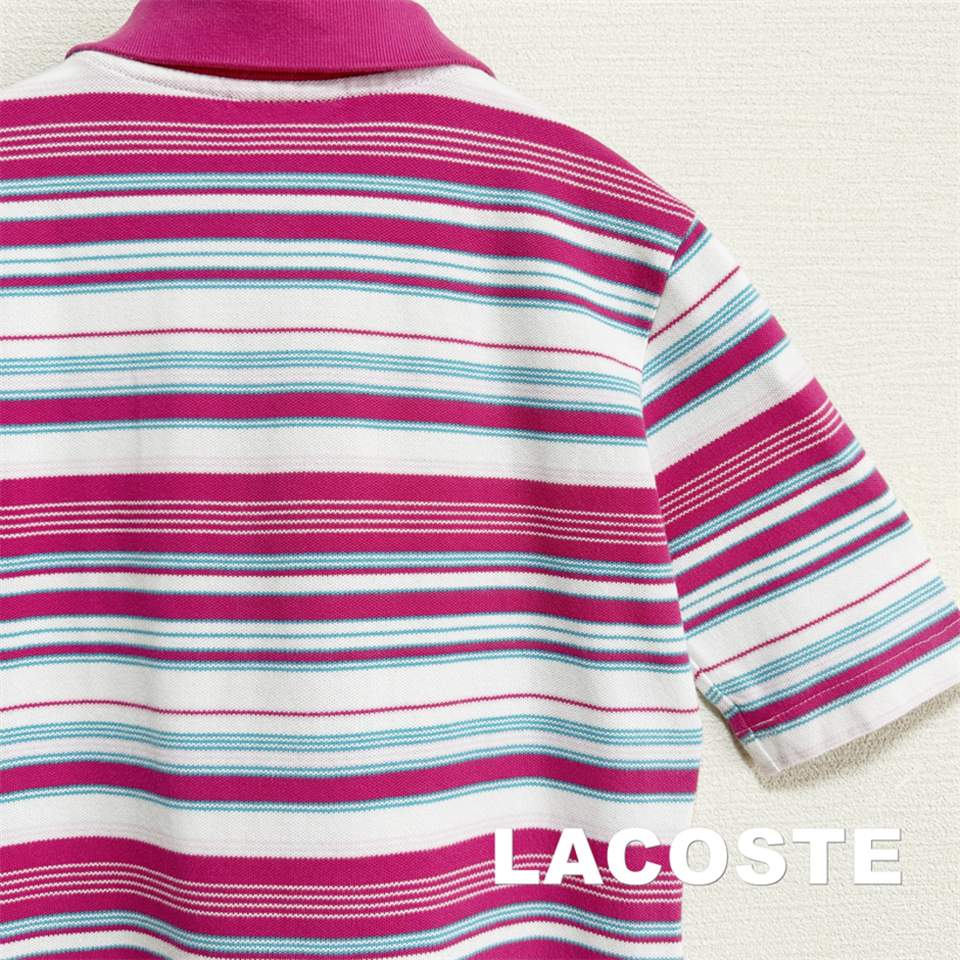 LACOSTE(ラコステ)の【LACOSTE】ラコステ ワニ刺繍ワンポイントロゴ ポロシャツ レディースのトップス(ポロシャツ)の商品写真