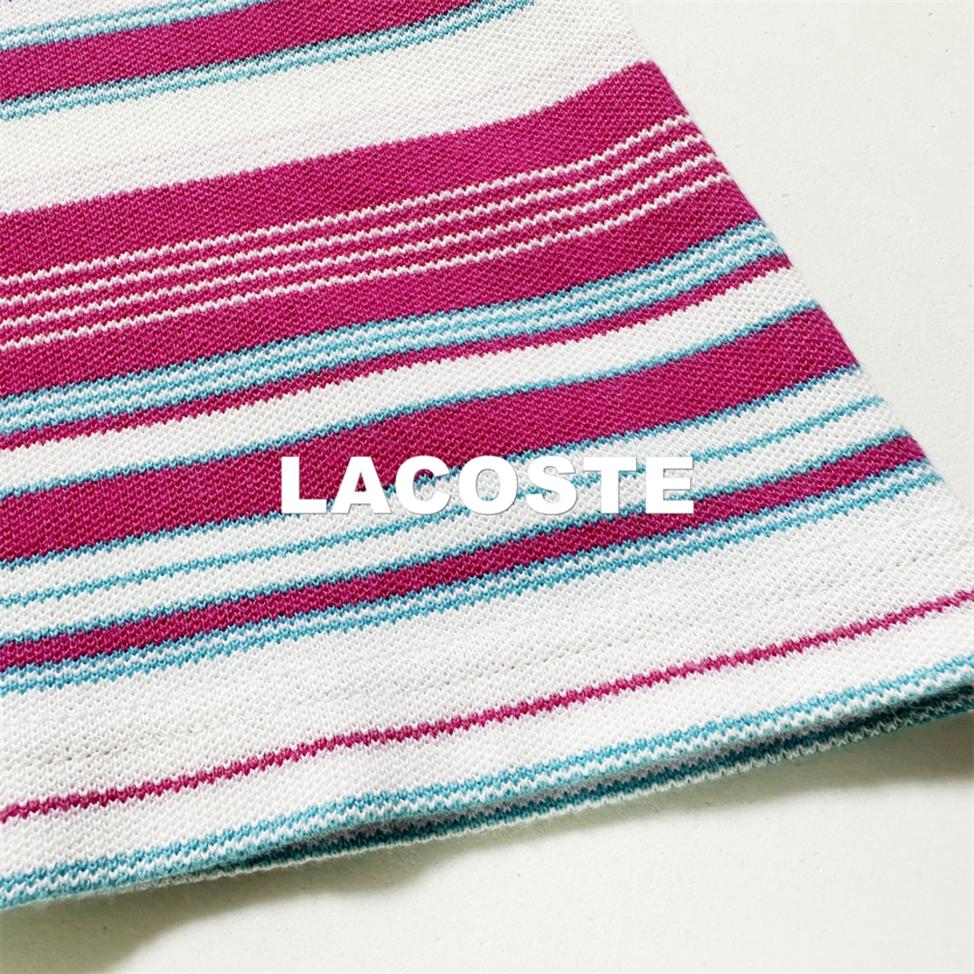 LACOSTE(ラコステ)の【LACOSTE】ラコステ ワニ刺繍ワンポイントロゴ ポロシャツ レディースのトップス(ポロシャツ)の商品写真