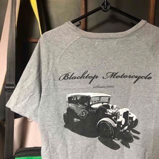 ブラックトップカスタムズ(BLACKTOP Kustoms)の【日本製】BTMCブラックトップモーターサイクル バックプリントポケットTシャツ(Tシャツ/カットソー(半袖/袖なし))