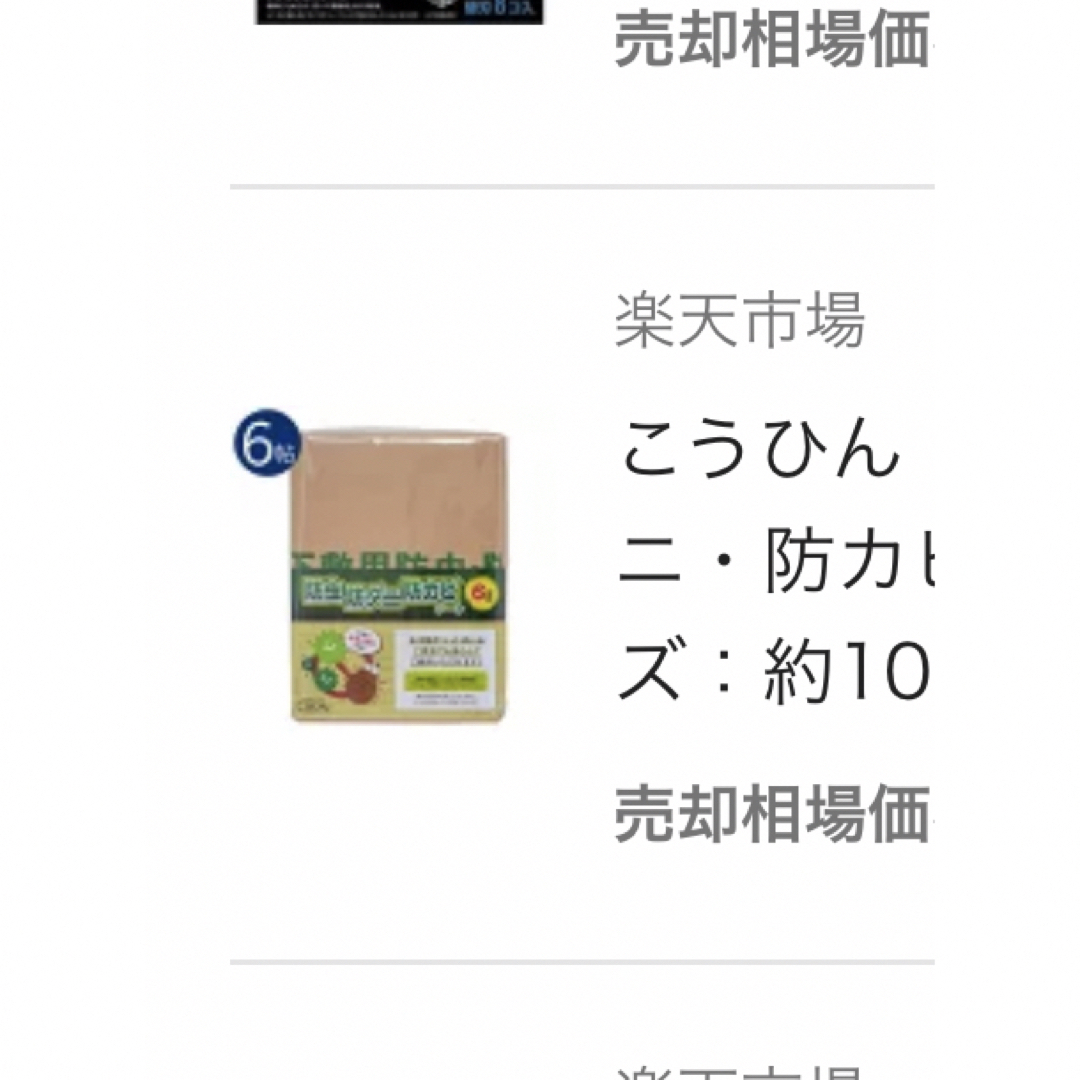 こうひん 日本製 防虫・防ダニ・防カビシート 6帖用 サイズ：約100×380c | フリマアプリ ラクマ