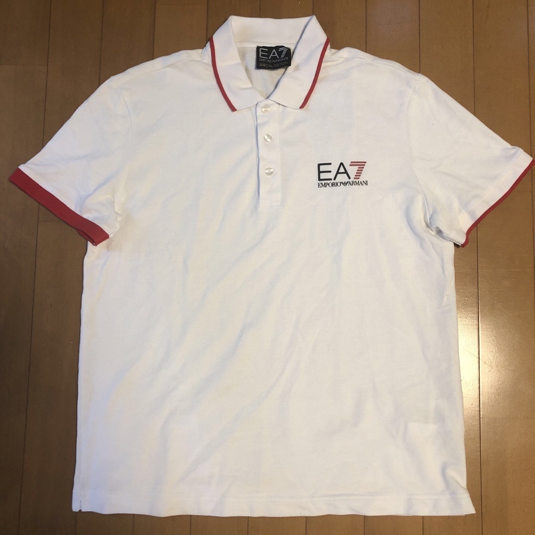 EMPORIO ARMANI EA7 - エンポリオアルマーニ EA7 半袖ポロシャツ 白の