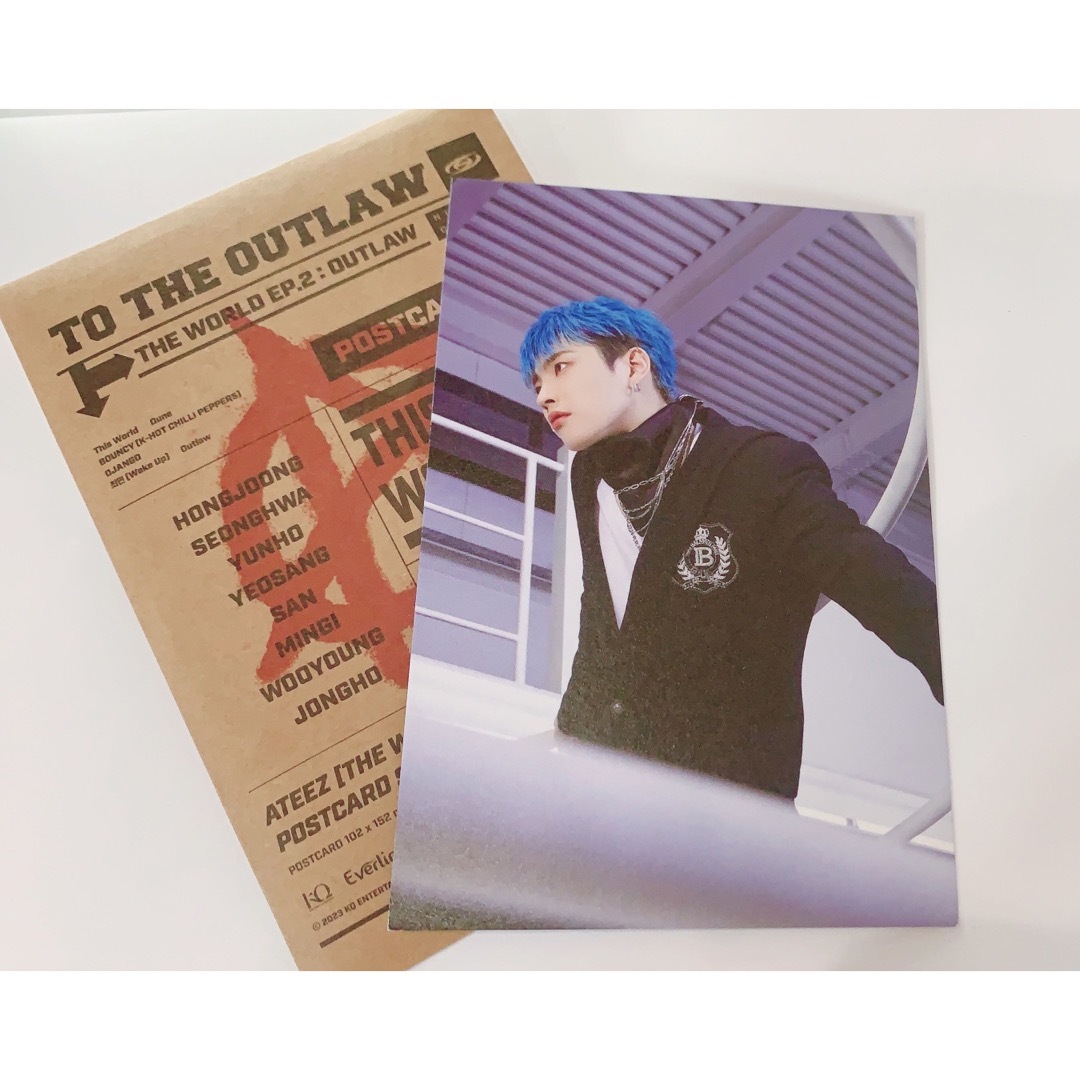 ATEEZ everline popup 韓国限定 ポストカード ホンジュンの通販 by