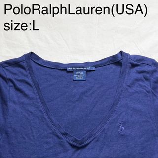 ポロラルフローレン(POLO RALPH LAUREN)のPoloRalphLauren(USA)ビンテージピマコットンLSカットソー(Tシャツ/カットソー(七分/長袖))