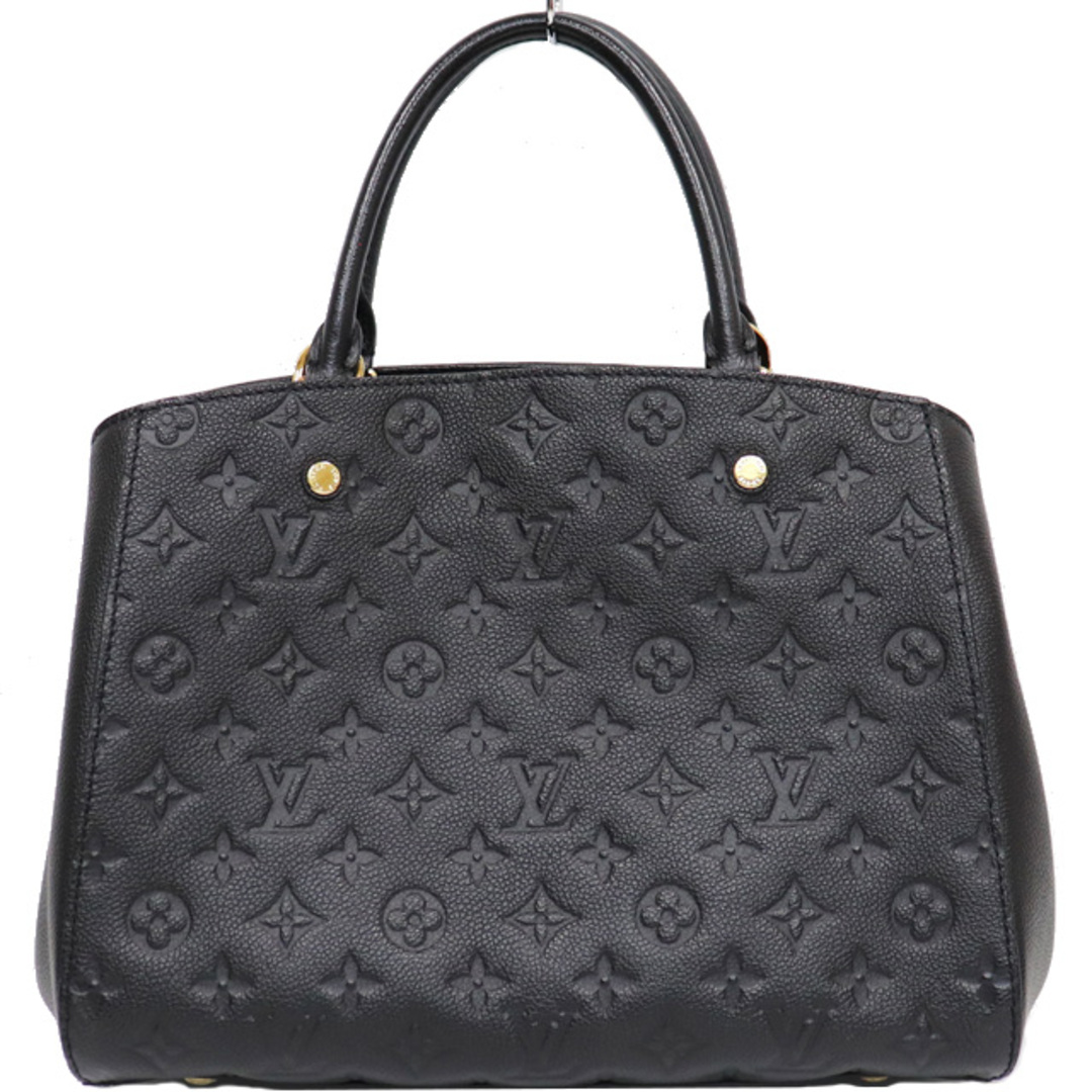 LOUIS VUITTON(ルイヴィトン)の（美品）ルイヴィトン LOUIS VUITTON モンテーニュ MM アンプラント 黒 M41048 2way ショルダー 8073 レディースのバッグ(その他)の商品写真