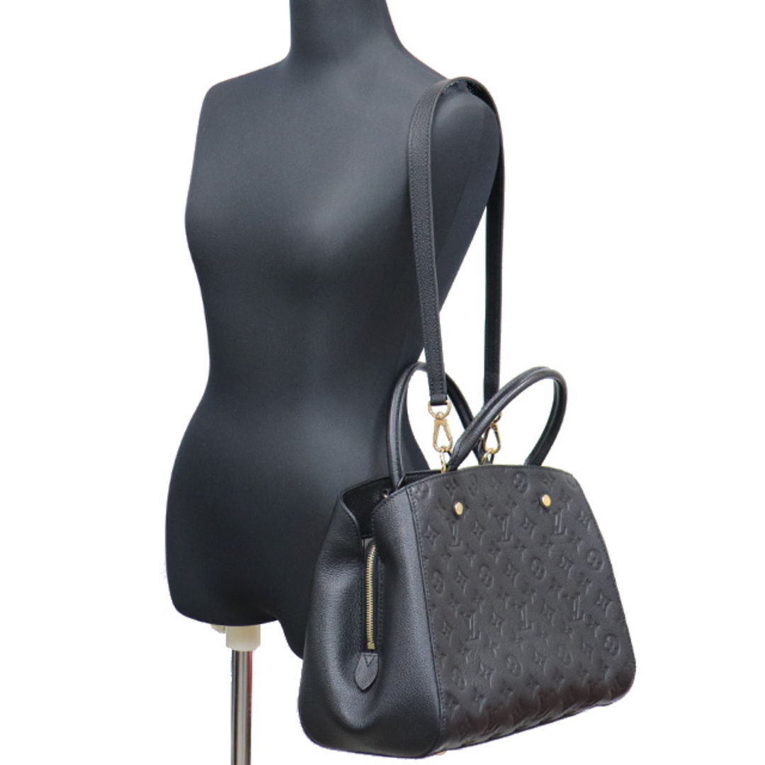 LOUIS VUITTON(ルイヴィトン)の（美品）ルイヴィトン LOUIS VUITTON モンテーニュ MM アンプラント 黒 M41048 2way ショルダー 8073 レディースのバッグ(その他)の商品写真