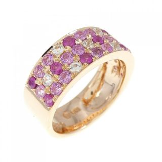 K18PG サファイヤ リング 0.52CT 拡散処理未検査