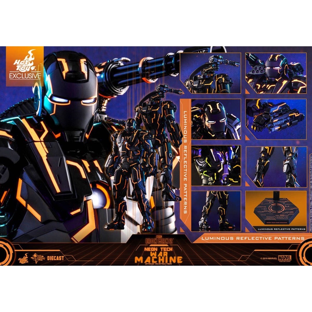 MMS553D35 ホットトイズ アイアンマン1/6ウォーマシン ネオンテック-
