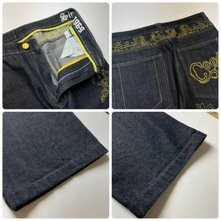 COOGI - クージーブラックデニムブラックジーンズジーパンw34y2k刺繍黒
