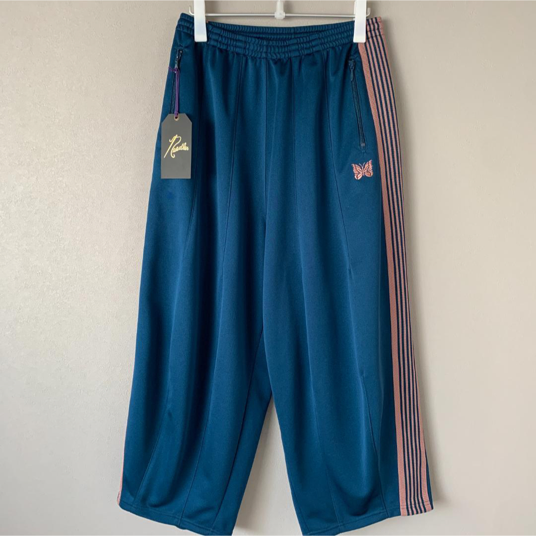 21ss Needles ヒザデル トラックパンツ S ティールグリーン 美品 - その他