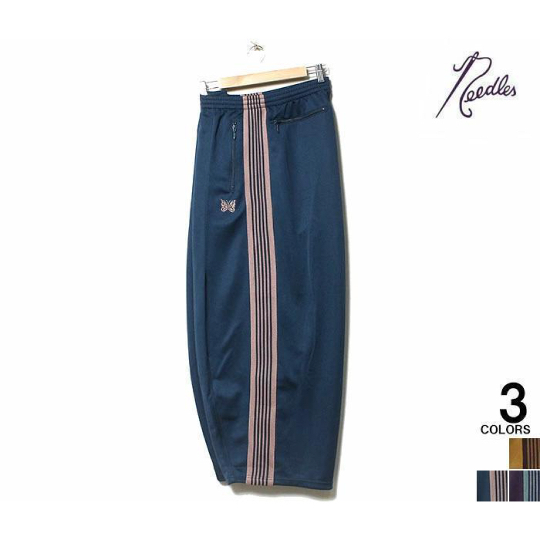21ss Needles ヒザデル トラックパンツ S ティールグリーン 美品 - その他