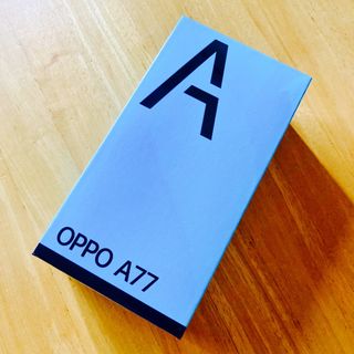 オッポ(OPPO)の新品未開封 OPPO A77 ブラック128GB androidスマホ(スマートフォン本体)