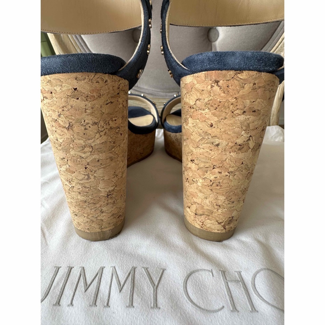 JIMMY CHOO(ジミーチュウ)の美品☆ジミーチュウ　ウェッジソールサンダル　35 レディースの靴/シューズ(サンダル)の商品写真