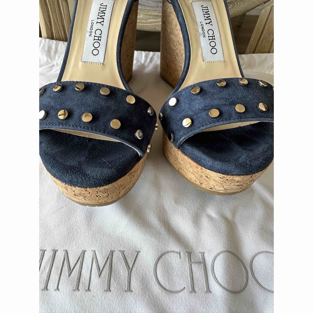 JIMMY CHOO(ジミーチュウ)の美品☆ジミーチュウ　ウェッジソールサンダル　35 レディースの靴/シューズ(サンダル)の商品写真