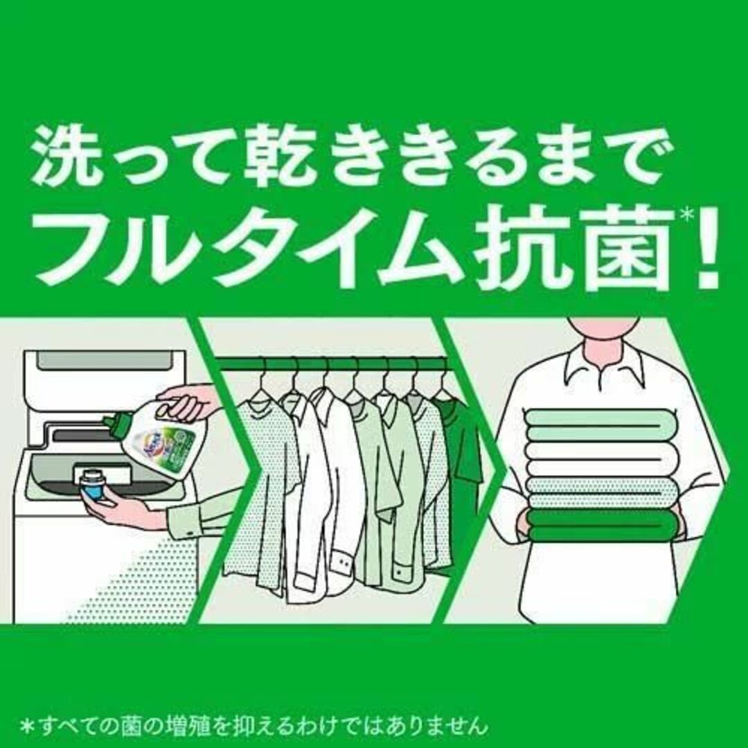 アタック 抗菌EX 洗濯洗剤 つめかえ用 レギュラータイプ 1.8kg*12袋入 3