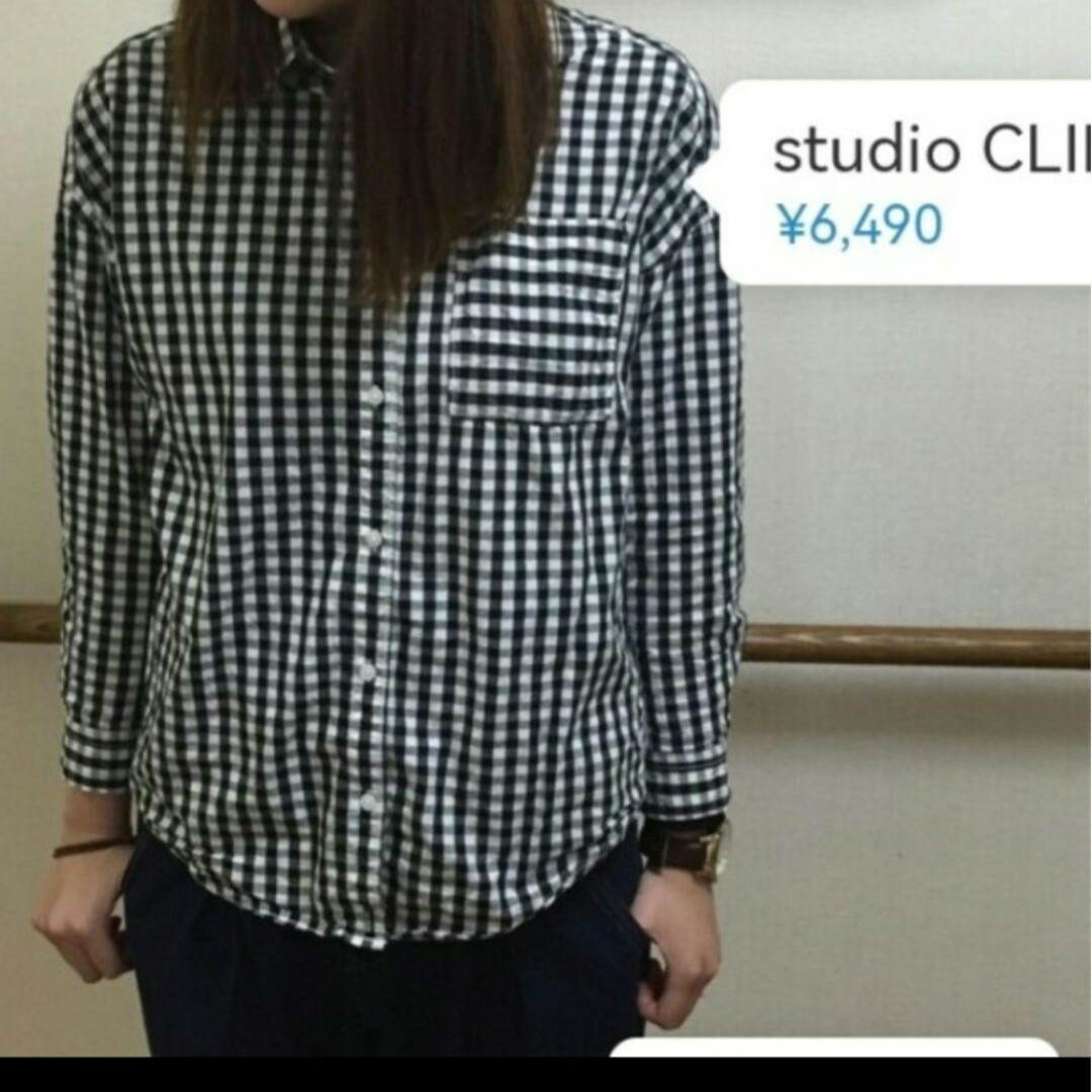 STUDIO CLIP(スタディオクリップ)のStudio Clip新品6490ブロックチェックシャツ レディースのトップス(シャツ/ブラウス(長袖/七分))の商品写真