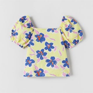 ザラキッズ(ZARA KIDS)の【新品】ZARA   ザラ　花柄Tシャツ　152(Tシャツ/カットソー)