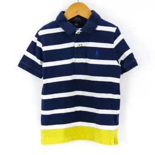 ポロラルフローレン(POLO RALPH LAUREN)のポロ・ラルフローレン 半袖ポロシャツ ボーダー コットン トップス 115位 キッズ 男の子用 5 115サイズ ネイビー POLO RALPH LAUREN(Tシャツ/カットソー)